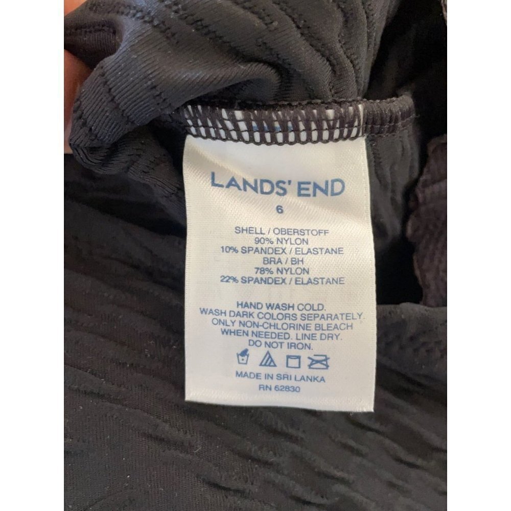 6 Lands End Tankini Swim Top J05 90 - Picture 4 of 5